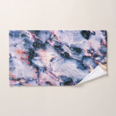 Kleurrijk Elegant Marble White Blue en Roze Bad Handdoek (Handdoek)