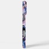 Kleurrijk Elegant Marble White Blue en Roze Case-Mate iPhone Case (Achterkant / Rechts)