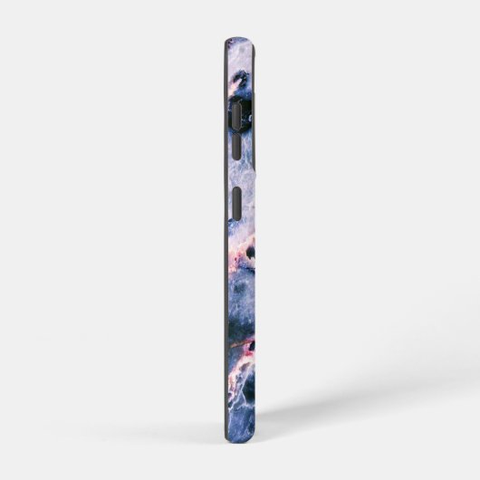 Kleurrijk Elegant Marble White Blue en Roze Samsung Galaxy Hoesje (Rechterkant)