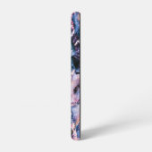 Kleurrijk Elegant Marble White Blue en Roze Samsung Galaxy Hoesje (Linkerkant)