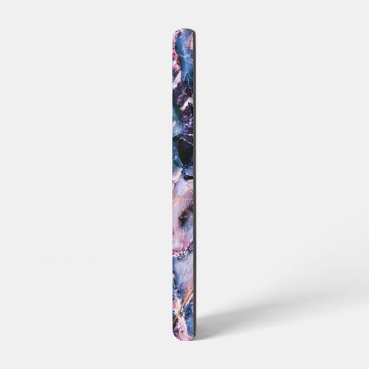 Kleurrijk Elegant Marble White Blue en Roze Samsung Galaxy Hoesje (Linkerkant)