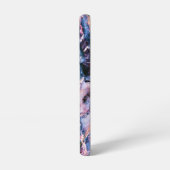 Kleurrijk Elegant Marble White Blue en Roze Samsung Galaxy Hoesje (Linkerkant)