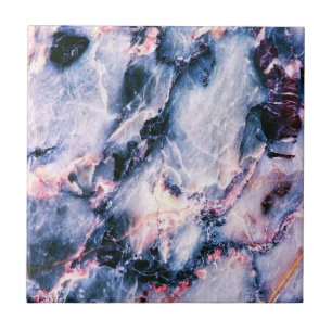 Kleurrijk Elegant Marble White Blue en Roze Tegeltje