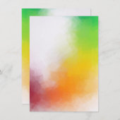 Kleurrijk elegant modern Abstract kunstwerk blanco Notitiekaartje (Voorkant / Achterkant)