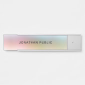 Kleurrijk Elegant Modern Trendy Yellow Green Red Deurbordje (Voorkant)