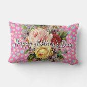 Kleurrijk Elegant Moederdag Kussen (Achterkant)