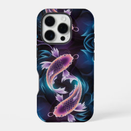 Kleurrijk en doorschijnend exotisch aquarium met v iPhone 16 pro hoesje