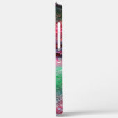 Kleurrijk en gestructureerd landschap in rood en g Case-Mate iPhone case (Achterkant / Links)