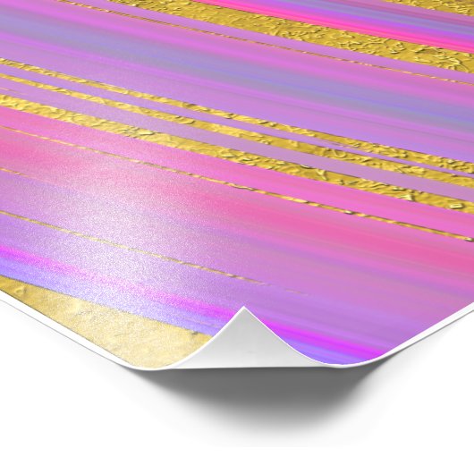 Kleurrijk en Goud Foto Afdruk (Hoek)