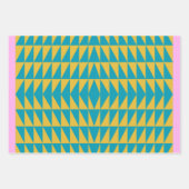 Kleurrijk en helder driehoeksontwerp inpakpapier vel (Voorkant 3)