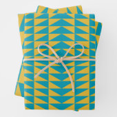 Kleurrijk en helder driehoeksontwerp inpakpapier vel (In situ)