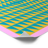 Kleurrijk en helder driehoeksontwerp poster (Hoek)