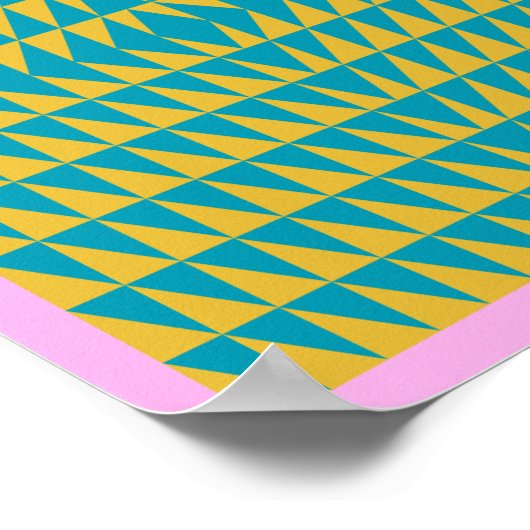 Kleurrijk en helder driehoeksontwerp poster (Hoek)