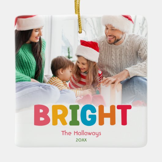 Kleurrijk en helder keramisch Ornament (Voorkant)