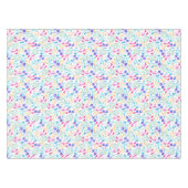 Kleurrijk en helder, wit Patroon Tablecloth Tafelkleed (Voorkant (Horizontaal))