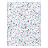 Kleurrijk en helder, wit Patroon Tablecloth Tafelkleed (Voorkant)