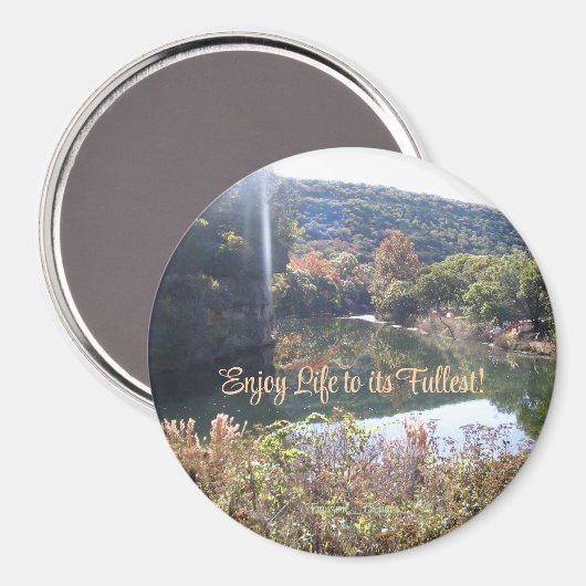 Kleurrijk en Inspirerend, Natuur Scènemagnet Magneet (Voorkant / Achterkant)