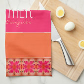 Kleurrijk en inspirerend theedoek (Quarter Fold)