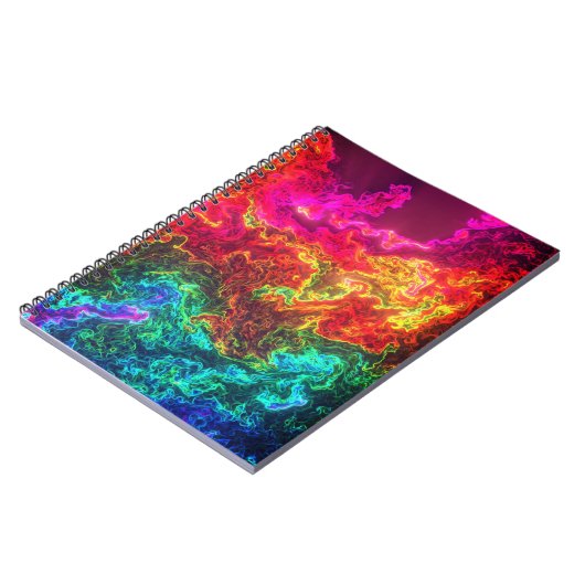 Kleurrijk en kunstmatig ontwerp notitieboek (Linkerzijde)