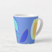 Kleurrijk en leuk design Latte Mok (Rechterhoek)