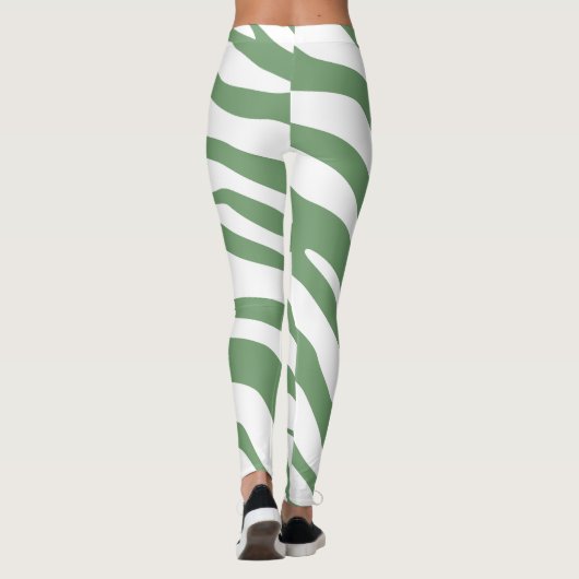 Kleurrijk en leuk patroonontwerp l Funky Green Leggings (Achterkant)