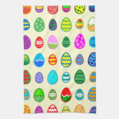 Kleurrijk en mooi paasei patroon theedoek (Verticaal)