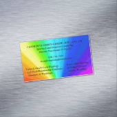 Kleurrijk en niet-traditioneel ontwerp magnetisch visitekaartje (Voorbeeld)
