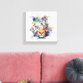 Kleurrijk en opvallend canvas afdruk (Insitu (Woonkamer))