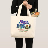 Kleurrijk en opvallend Dubai Grote Tote Bag (Voorkant (product))