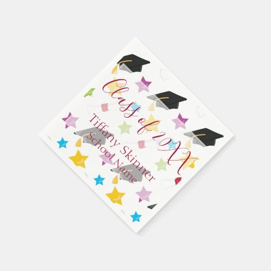 Kleurrijk en Schattige Afstuderen Servet (Hoek)