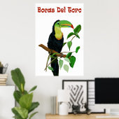 Kleurrijk en Tropisch Panamas Toucan-Poster. Poster (Thuiskantoor)
