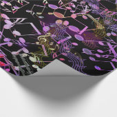 Kleurrijk en vaag Muzieknoten Verpakkingspapier Cadeaupapier (Hoek)