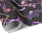 Kleurrijk en vaag Muzieknoten Verpakkingspapier Cadeaupapier (Rol Hoek)