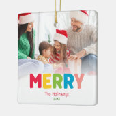 Kleurrijk en vrolijk keramisch Ornament (Links)