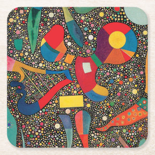 Kleurrijk Ensemble door Wassily Kandinsky Kartonnen Onderzetters