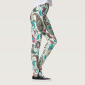 Kleurrijk etnisch motief paisleypatroon leggings (Rechts)