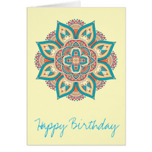 Kleurrijk etnisch patroon van de Marokkaanse manda