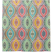 Kleurrijk etnisch patroon van de Marokkaanse manda Douchegordijn (Voorkant)