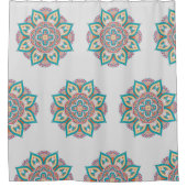 Kleurrijk etnisch patroon van de Marokkaanse manda Douchegordijn (Voorkant)