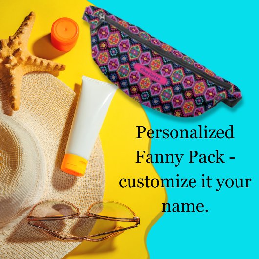 kleurrijk etnisch Peruviaans tribaal patroon Heuptasje