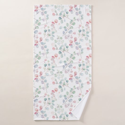 Kleurrijk Eucalyptusblad Badhanddoek (Badhanddoek)