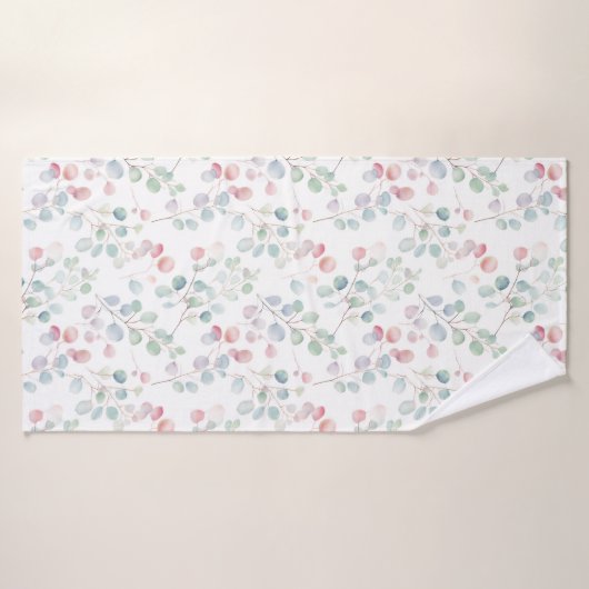 Kleurrijk Eucalyptusblad Badhanddoek (Badhanddoek)