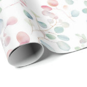 Kleurrijk Eucalyptusblad Cadeaupapier (Rol Hoek)