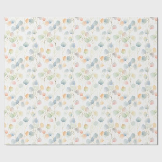 Kleurrijk Eucalyptusblad Cadeaupapier (Vlak)
