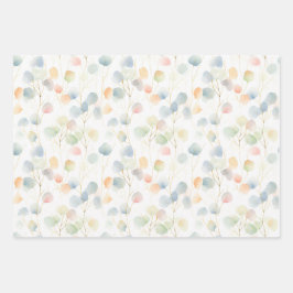 Kleurrijk Eucalyptusblad Inpakpapier Vel