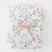 Kleurrijk Eucalyptusblad Inpakpapier Vel (In situ)