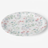 Kleurrijk Eucalyptusblad Papieren Bordje (Gekanteld)