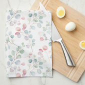 Kleurrijk Eucalyptusblad Theedoek (Quarter Fold)