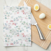 Kleurrijk Eucalyptusblad Theedoek (Quarter Fold)