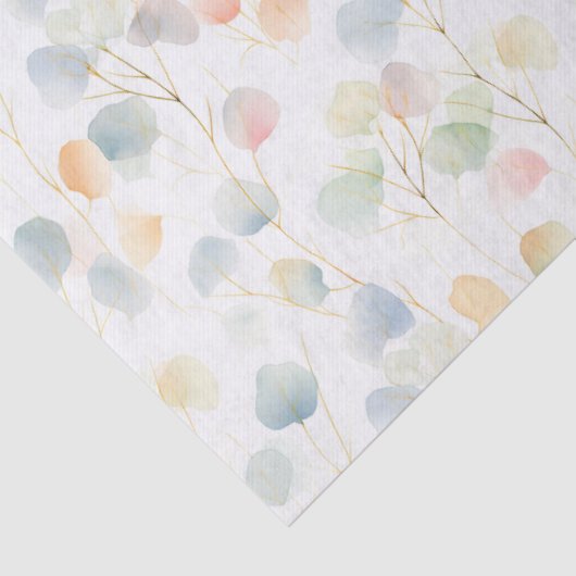 Kleurrijk Eucalyptusblad Tissuepapier (Detail)